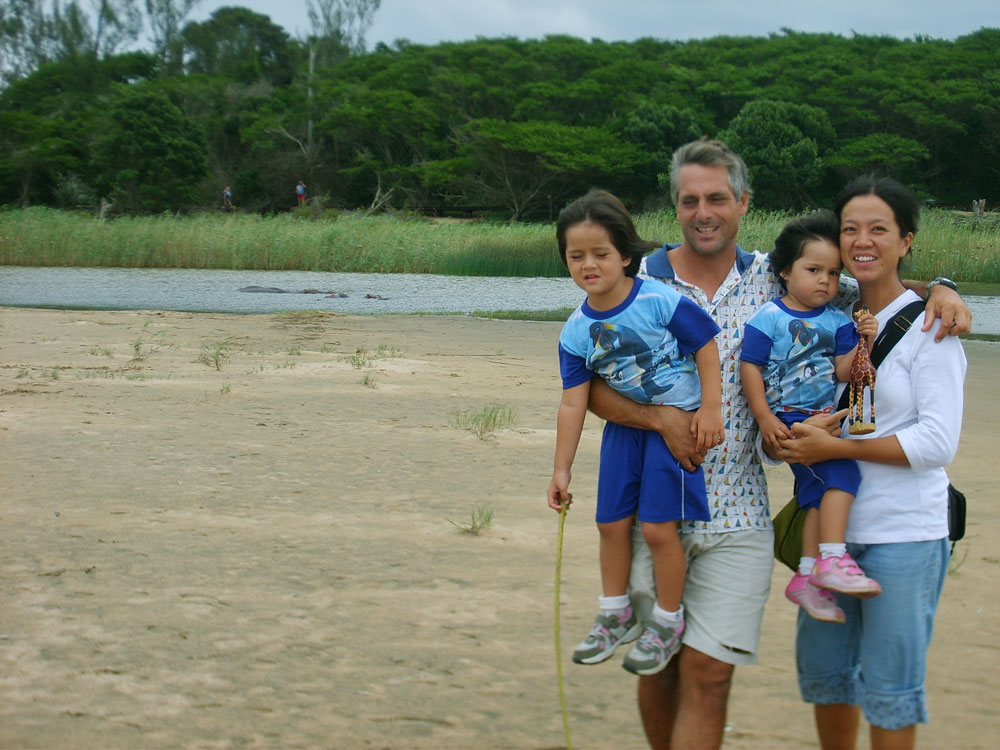 Notre famille et les hippos