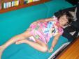 Dans le salon Carmen dort