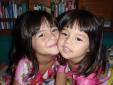 Mes deux filles visage collÃ© par l'amour